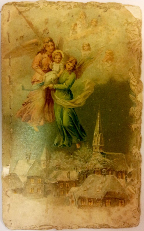 Mynd af jólakorti frá 1909