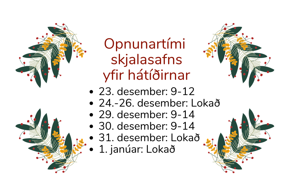 Opnunartími yfir jólin