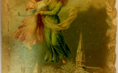 Mynd af jólakorti frá 1909