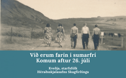 Héraðsskjalasafnið verður lokað 12.07 til 23.07